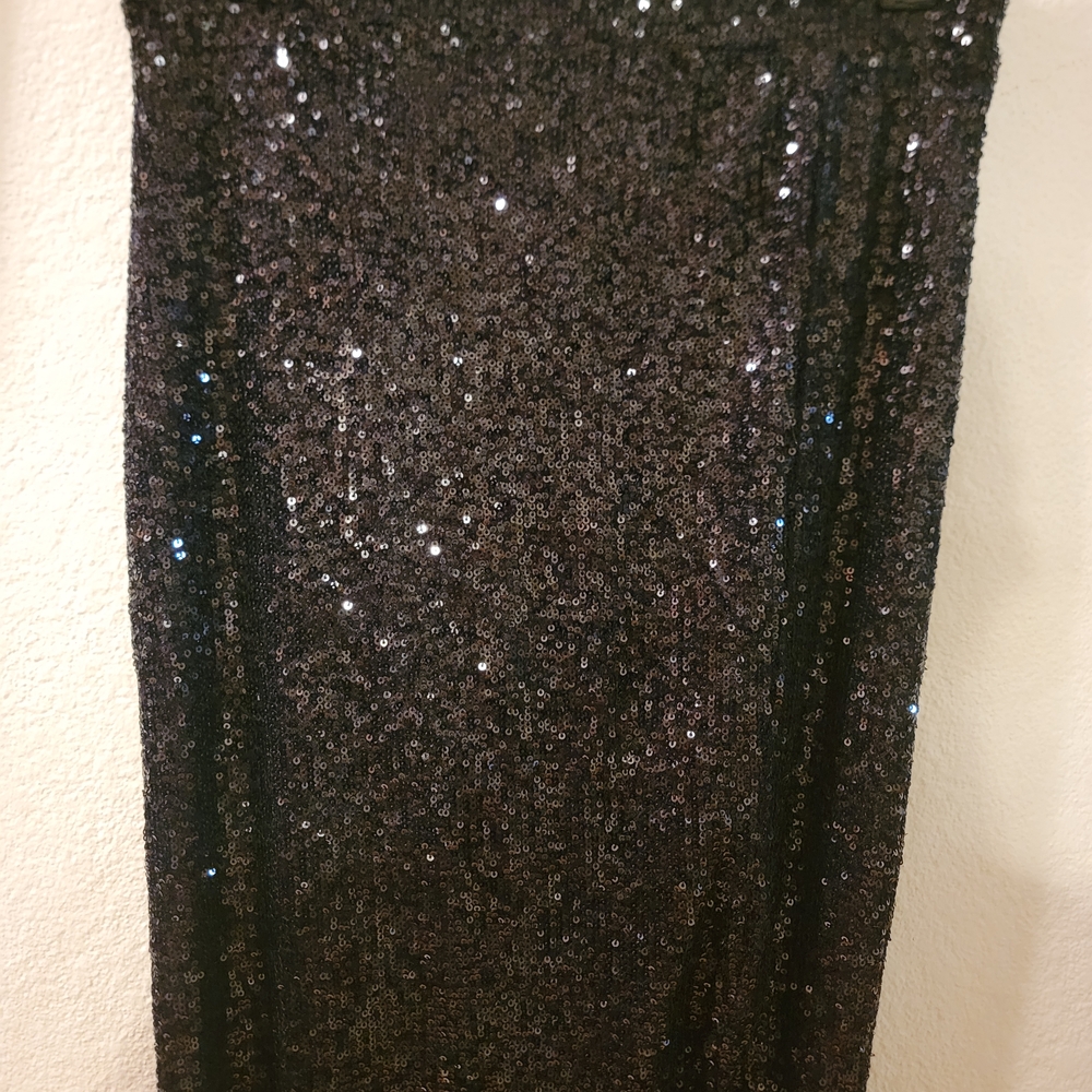RACHEL Rachel Roy Sparkling Black Maxi Skirt - Picture 4 of 6